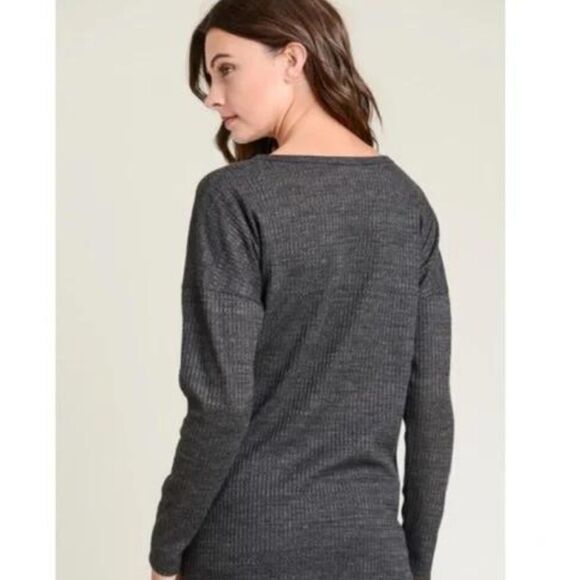 GRAY Waffle Knit Self Tie Sizes S-M-L - Picture 3 of 7